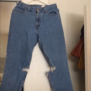 High waisted denim